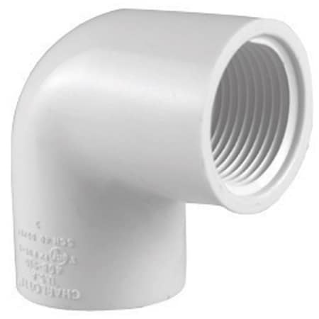 Charlotte Pipe And Foundry Charlotte Pipe Schedule 40 1.25 in. FPT x 1.25 in. Dia. FPT PVC Elbow 47552